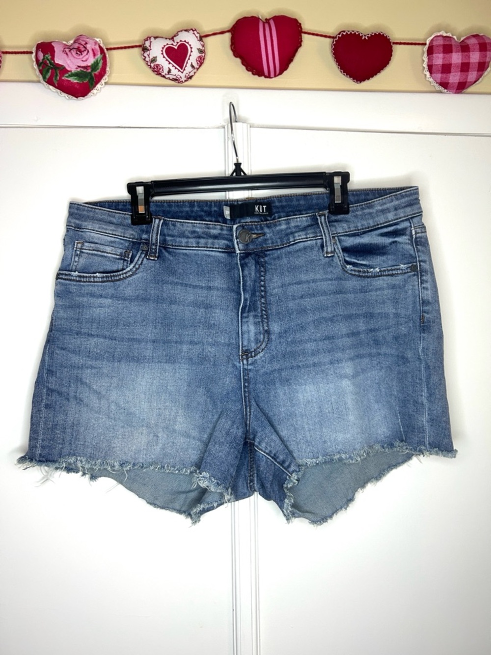 Kut from the Kloth Raw Hem Denim Shorts